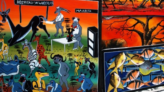 Tingatinga Riflessioni Africane a Montone, Mostra giovani pittori tanzani