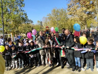 Inaugurato il parco dell'area ex tabacchi ad Umbertide