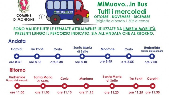 Montone, “MiMuovo... inBus al mercato di Umbertide”.