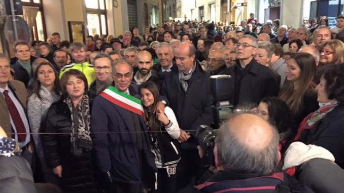 Inaugurati i lavori di piazza Gabriotti a Città di Castello