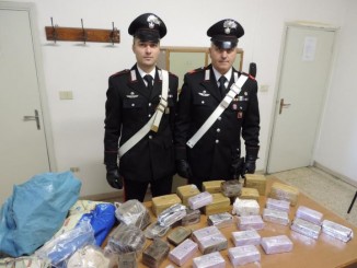 Maxi sequestro di droga ad Umbertide, oltre 17 chili di hashish