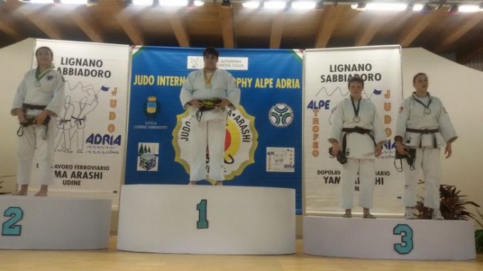 Podio Alpe Adria 2016 Calagreti Annalisa trionfa al Trofeo Internazionale Alpe Adria