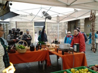 La troupe di “Don Matteo” a Umbertide