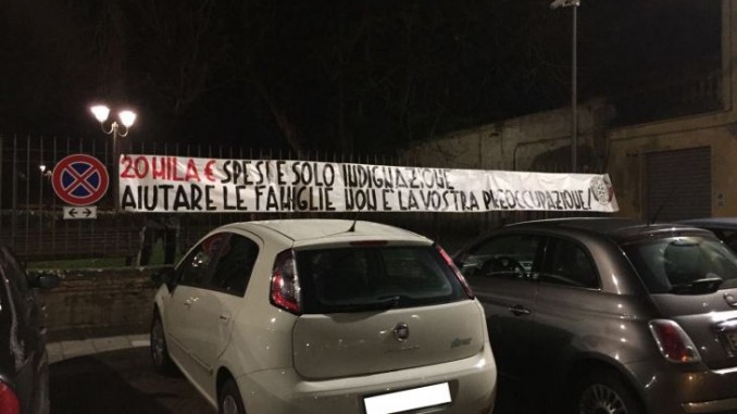 Città di Castello: la protesta di CasaPound contro autovelox mobile