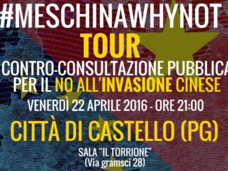 Mes China Tour del M5s farà tappa a Città di Castello