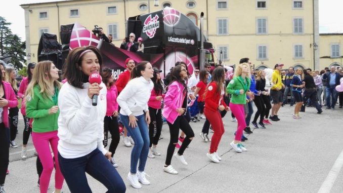 Festa ad Umbertide per l'arrivo del Giro d'Italia