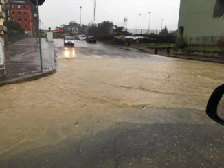 Città di Castello bloccata in più punti per le piogge
