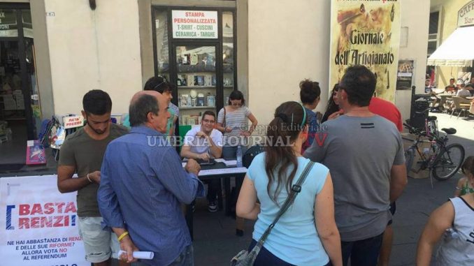 Buona la prima per il comitato tifernate del no “Basta Renzi”