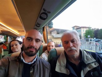 Primo giorno di bus per i pendolari umbri, Lega Nord Città di Castello viaggia assieme a loro