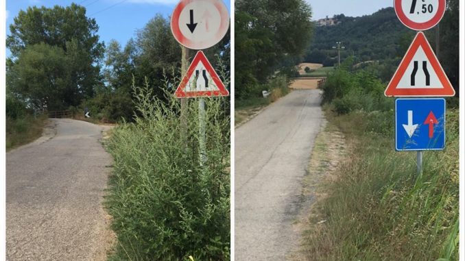 Citerna, in una strada del Comune nessuno ha precedenza