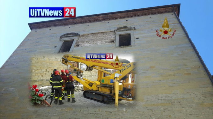 Bomba inesplosa trovata nel muro del Duomo di Città di Castello
