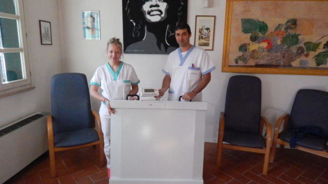 Una nuova bilancia elettronica con pedana per la Residenza Balducci