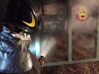 Incendio essiccatore in azienda di Trestina che produce pellet