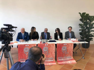 Monica Bellucci visita la nuova biblioteca di Città di Castello