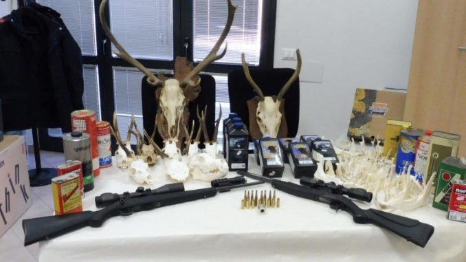 Sparavano dal fuoristrada la selvaggina, presi due flagranza di reato