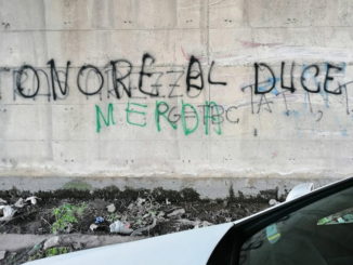Scritte fasciste inneggianti al fascismo, presentata denuncia