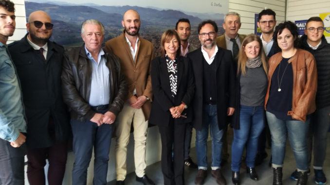 Tour elettorale di Donatella Tesei in Alto Tevere a Umbertide