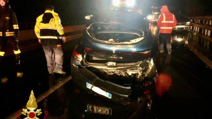 Incidente su E45 a Città di Castello sud, tre feriti, anche una bimba di 4 anni