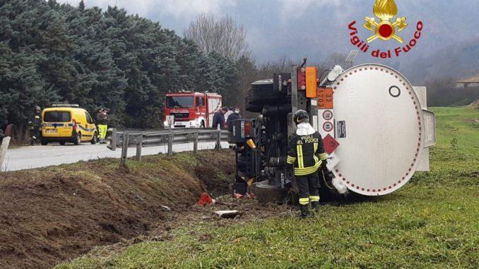 Gubbio, tragedia sfiorata stamattina sulla Pian D'Assino