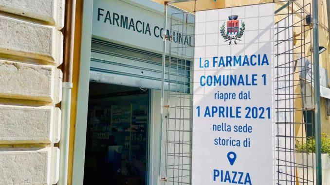 Giovedì 1° aprile Farmacia Comunale 1 torna nella sede di piazza Matteotti