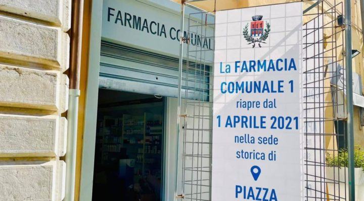 Giovedì 1° aprile Farmacia Comunale 1 torna nella sede di piazza Matteotti
