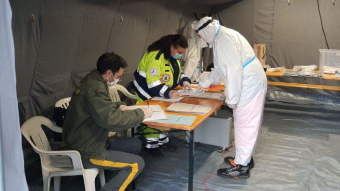 Rapida attivazione punto vaccinale alla Piastra logistica Città di Castello