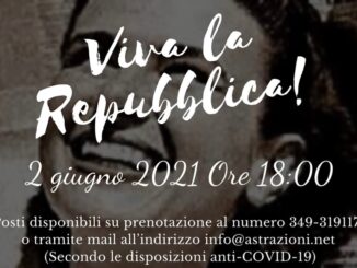 CCinema Teatro Astra: Evento per il 75° anniversario Repubblica Italiana
