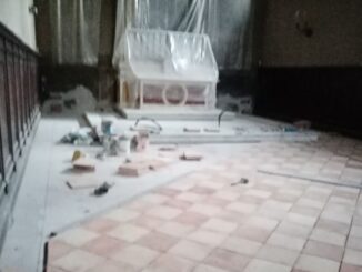 Città di Castello, restauro della cappella della Madonna delle Grazie. I lavori sono stati avviati nello scorso mese di settembre