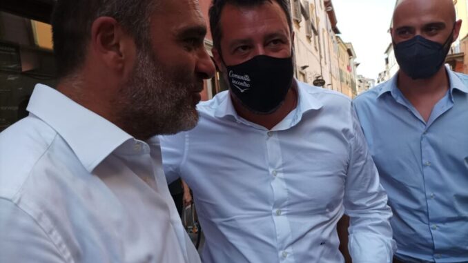 Comunali 2021, Salvini alla presentazione della candidatura di Marinelli