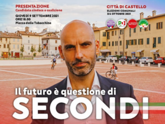 Luca Secondi presenta la sua candidatura a Sindaco di Città di Castello