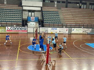 A Foligno allenamento congiunto della ErmGroup San Giustino contro la Italchimici, avversaria nel girone F della Serie B maschile