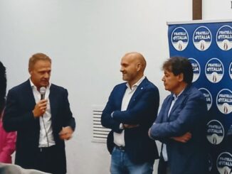 Francesco Lollobrigida a Trestina per sostenere Andrea Lingnani Marchesani
