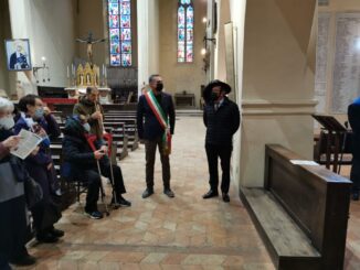 La cerimonia dell'associazione Bersaglieri "gen. Corrado Corsi" con la S.Messa officiata dal parroco Don Tonino Rossi