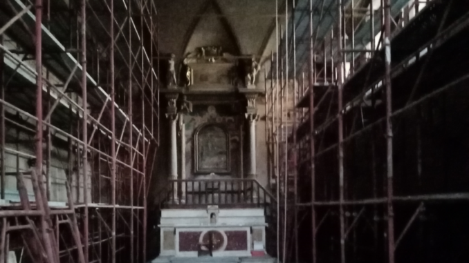 I lavori di restauro al Santuario Madonna delle Grazie di Città di Castello