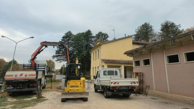 Scuola di Niccone, avviato il cantiere, partiti i lavori di ristrutturazione