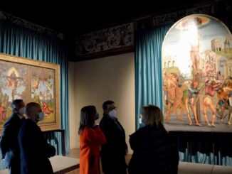 Il vicepresidente del CSM David Ermini in visita alla Mostra di Raffaello
