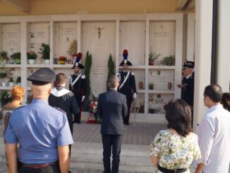 13° anniversario dell'uccisione del colonnello dei Carabinieri Gildoni, a seguito di un colpo di fucile di un uomo nella sua casa