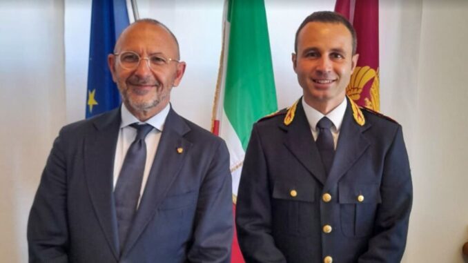 Dario Lemmi, vicedirigente del commissariato di Città di Castello, oggi c'era il Questore