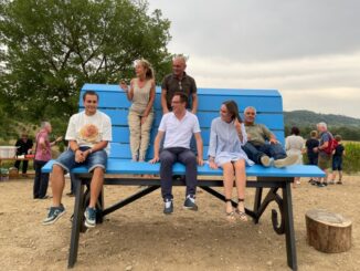 Anche Città di Castello ha la sua panchina gigante, apparirà negli itinerari turistici nazionali legati alle Big Bench.