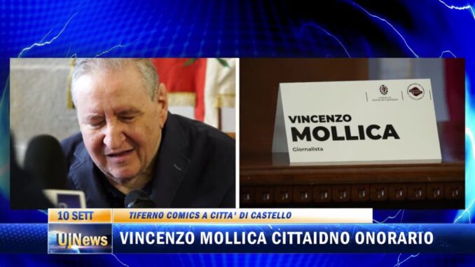 Vincenzo Mollica cittadino onorario di Città di Castello