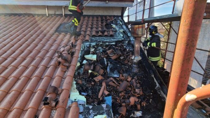 Intervento dei Vigili del Fuoco: Incendio in Via Bixio