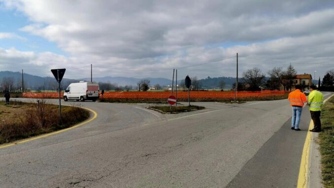 Citerna, iniziati i lavori per la rotatoria sulla Sp 100 di Pistrino