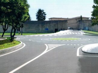 Città di Castello, realizzazione rotatoria del Cassero senso di marcia alternato