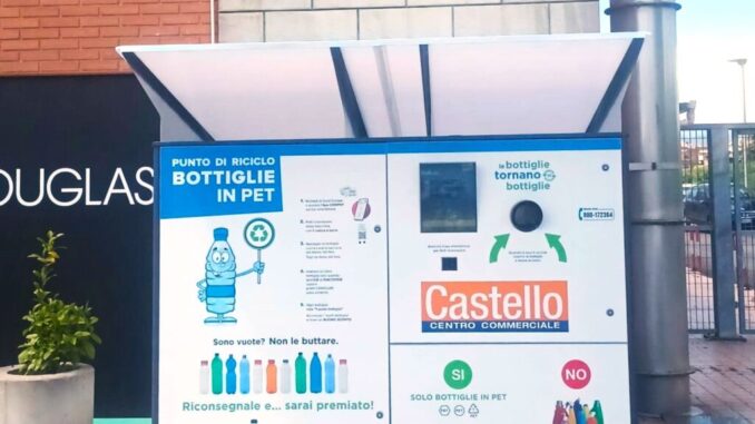 Al Centro commerciale Castello installato un compattatore Coripet