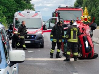 Intervento dei Vigili del Fuoco a Città di Castello
