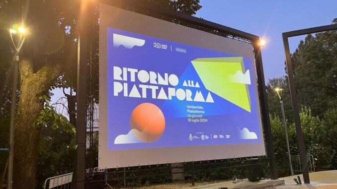 "La Piattaforma" Riapre con il Cinema Serale all'Aperto