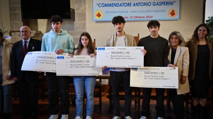 Consegna Borse di Studio in onore del Commendatore Gasperini