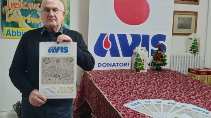 Calendario AVIS 2025: promozione della donazione del sangue 