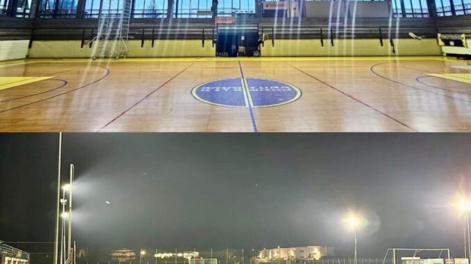 Nuova illuminazione al campo sportivo di Calzolaro