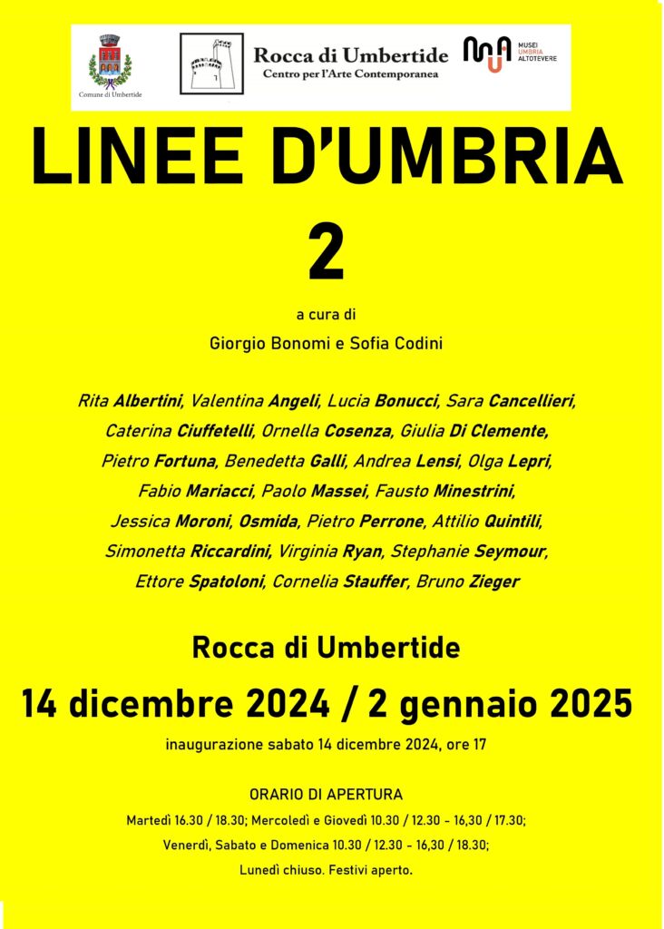 Linee d’Umbria 2, alla Rocca di Umbertide un viaggio nell'arte contemporanea
